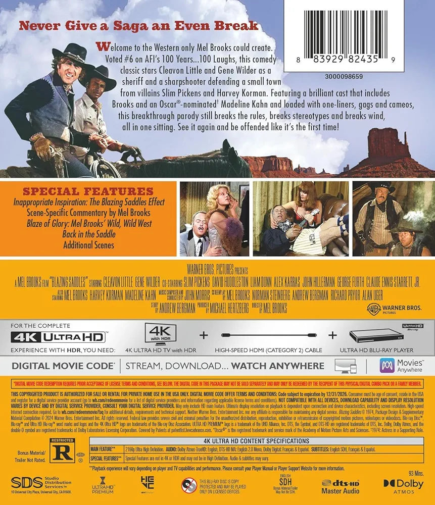 Blazing Saddles  [4K UHD]